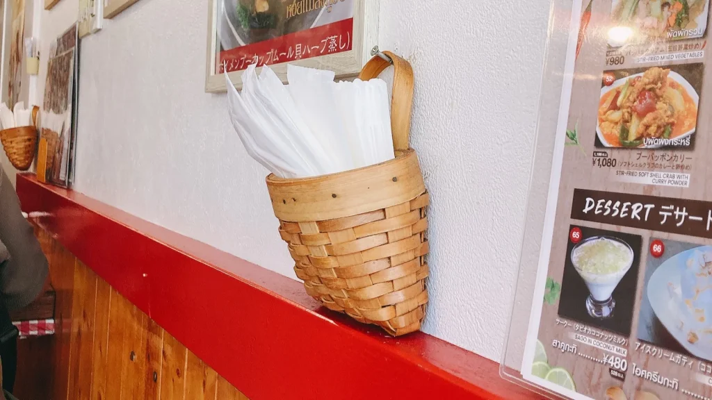 サバイチャイの紙おしぼり