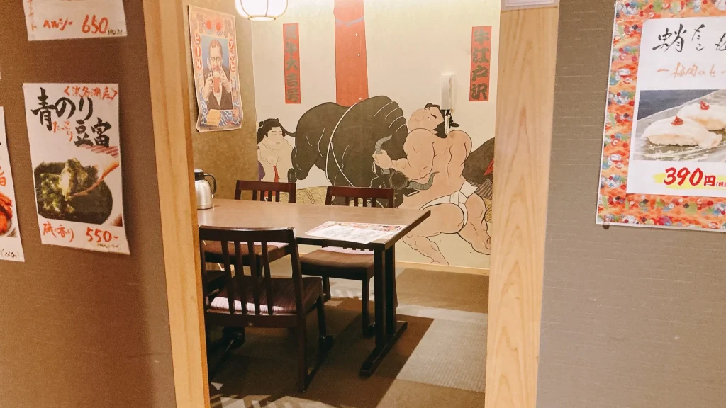 ちゃんこ江戸沢の個室