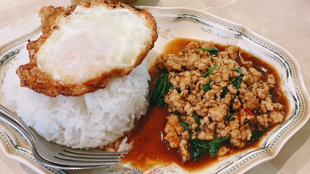 タイランドショップのガパオライス実物
