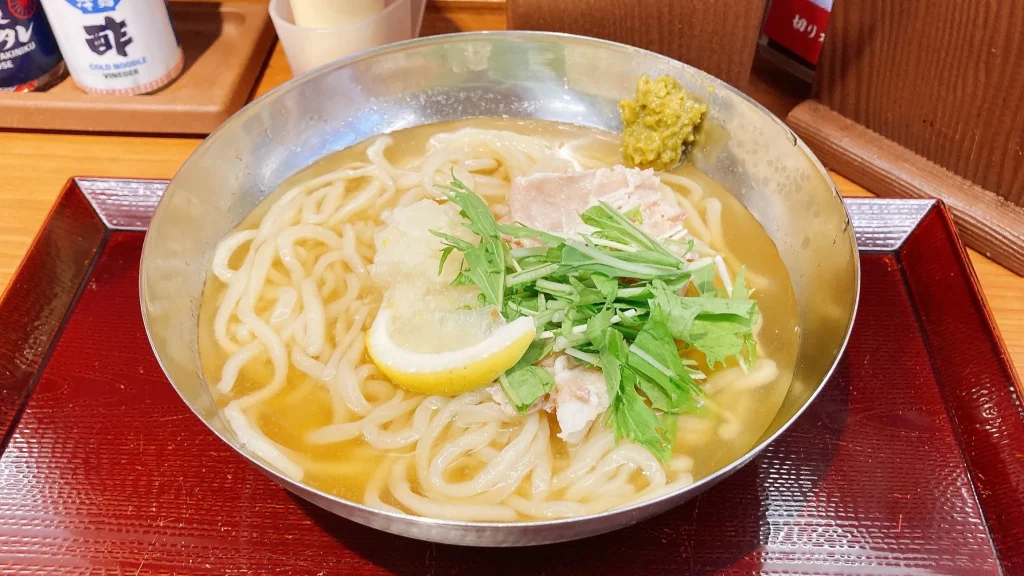 肉のヤマ牛柚子おろし豚しゃぶ冷麺実物