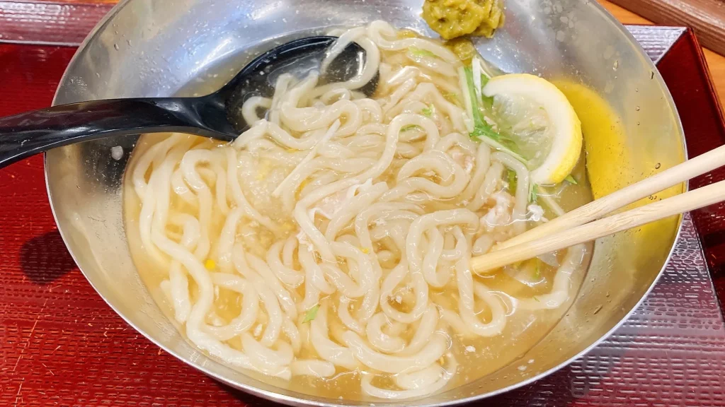 柚子おろし豚しゃぶ冷麺の麺