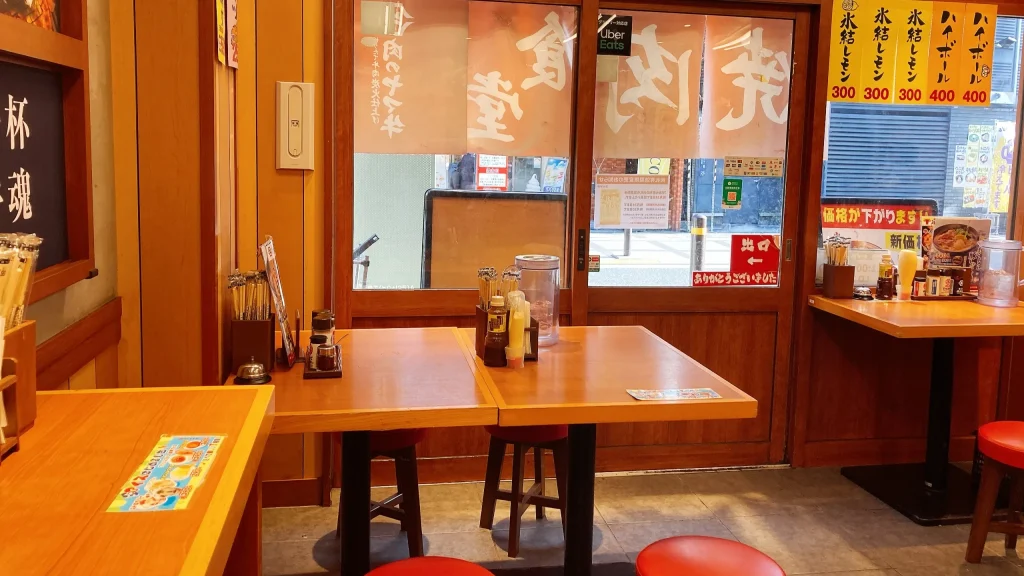肉のヤマ牛店内
