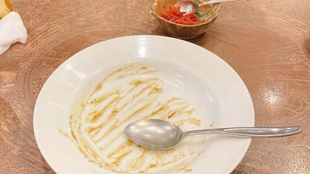 一丁目茶房のカレーの空食器