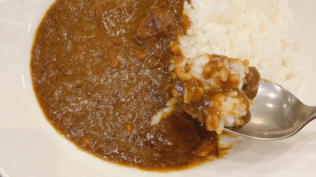 一丁目茶房カレーのアップ