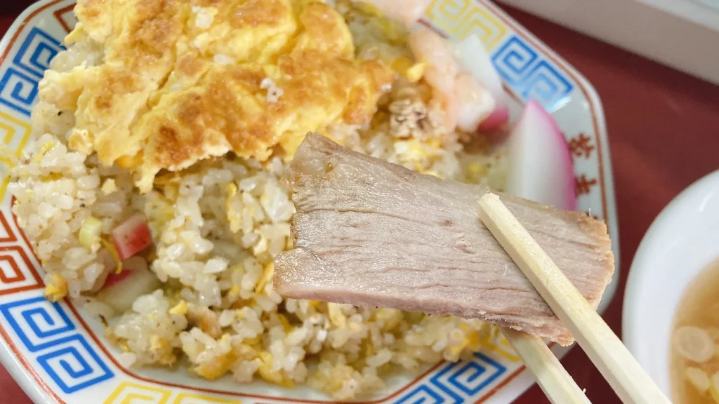 菜来軒のチャーシュー