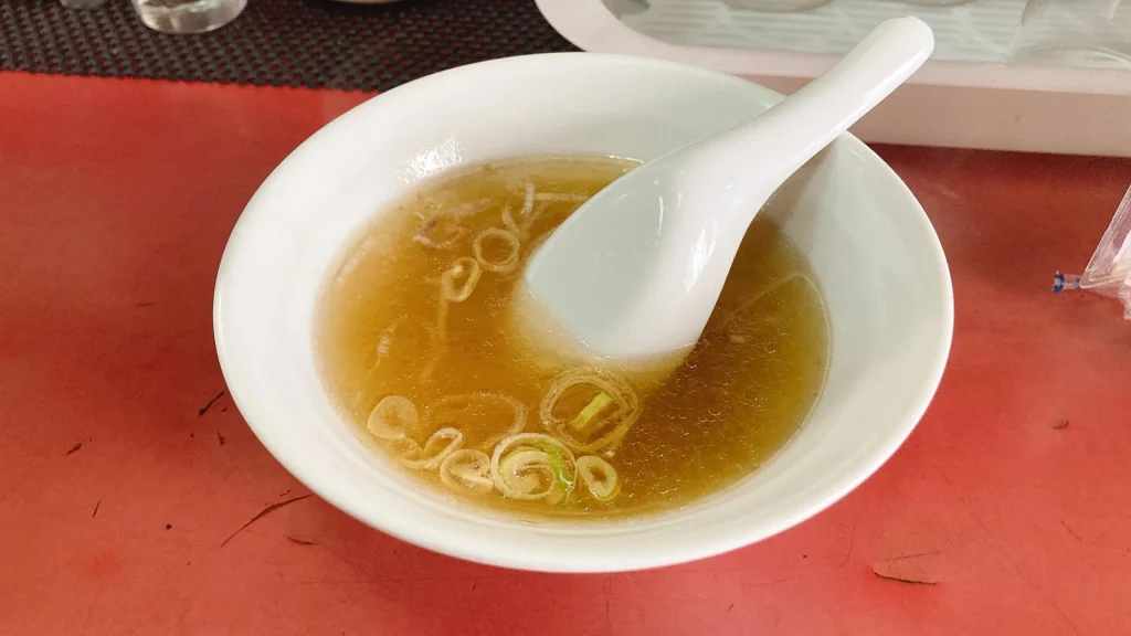 菜来軒のセットスープ