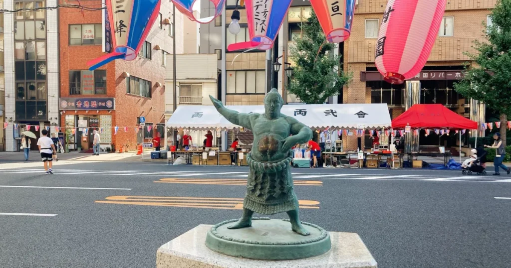 両国町夏祭りの準備