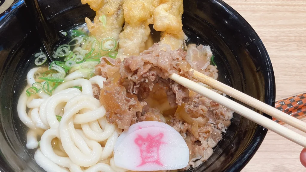 資さんうどんの肉