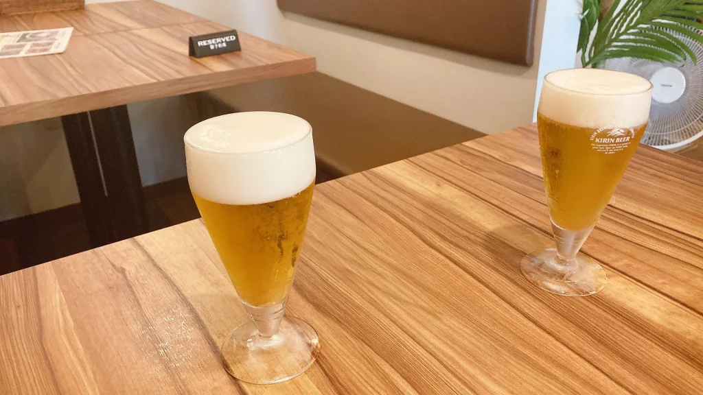 タイキッチンのランチビール