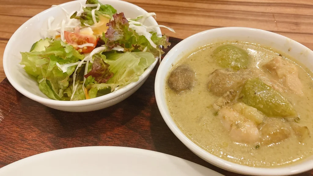 タイキッチンのグリーンカレー