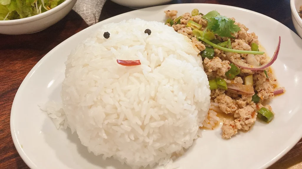 タイキッチンのご飯スマイル