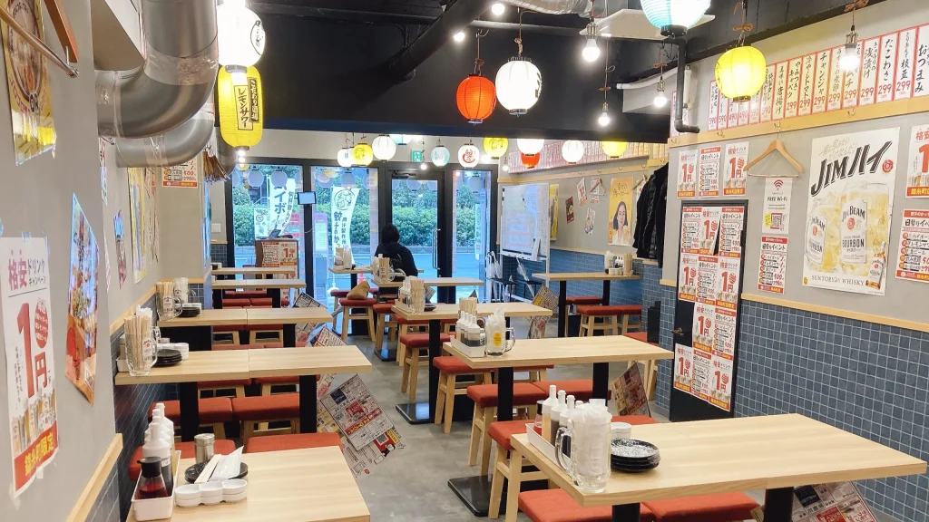 餃子のかっちゃん錦糸町店の店内