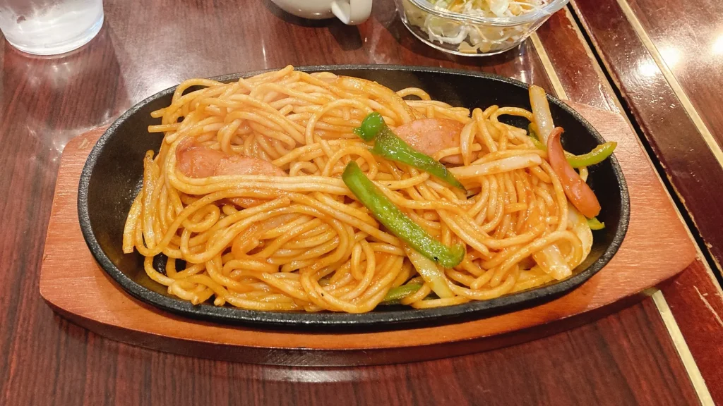 コーヒー&スナックドリームの鉄板焼きナポリタン