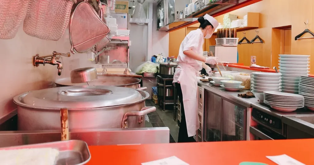 邦ちゃんラーメンの店内