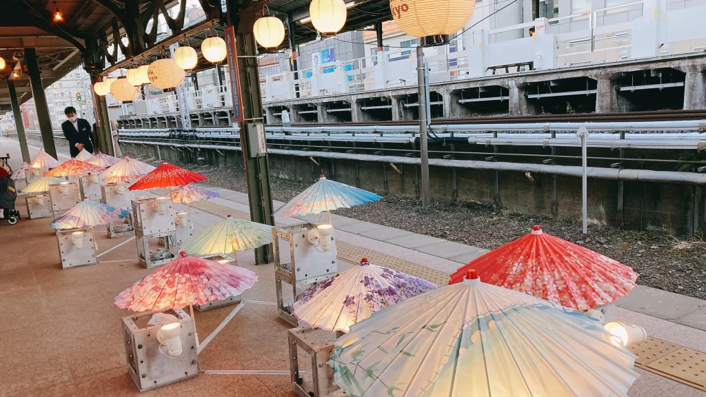 えどはくリニューアル記念イベント和傘