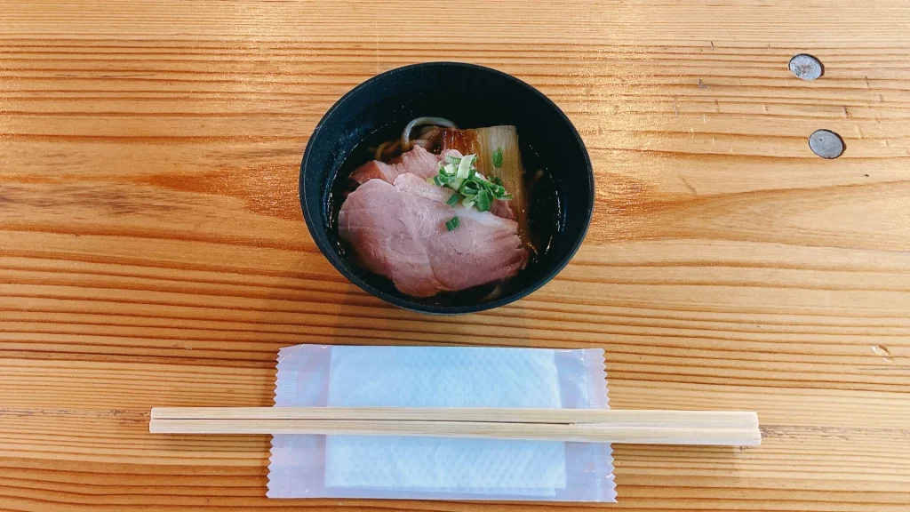 鴨南蛮そば実物