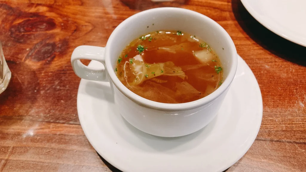 チャミの小海老のコンソメスープ